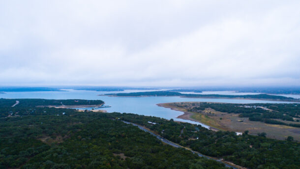 Clouds over Canyon Lake Texas, just before first major storm system of Fall 2022.