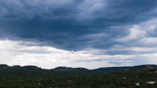 Cloudy skies over Canyon Lake Texas - September 2022